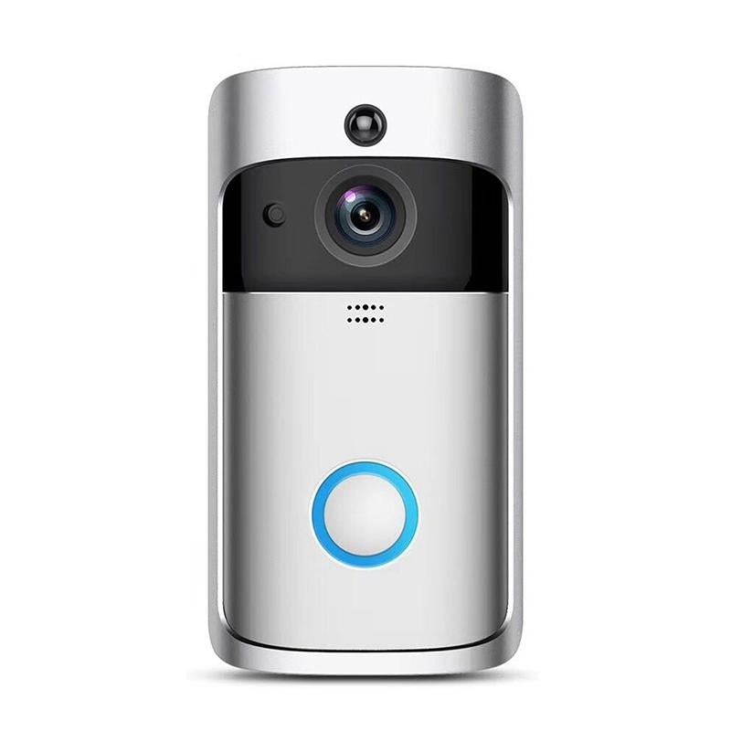 Smart Wifi Video Doorbell With Night Vision & Wide-Angle Camera - 720P Low Power Mobile Remote - Black 13