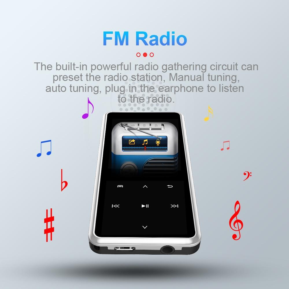 Portable Bluetooth Player 8Gb Capacity Silver 9