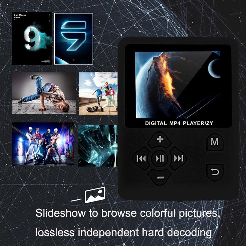Lossless Mp4 Player With Synchronized Lyrics Round Button - Black 7