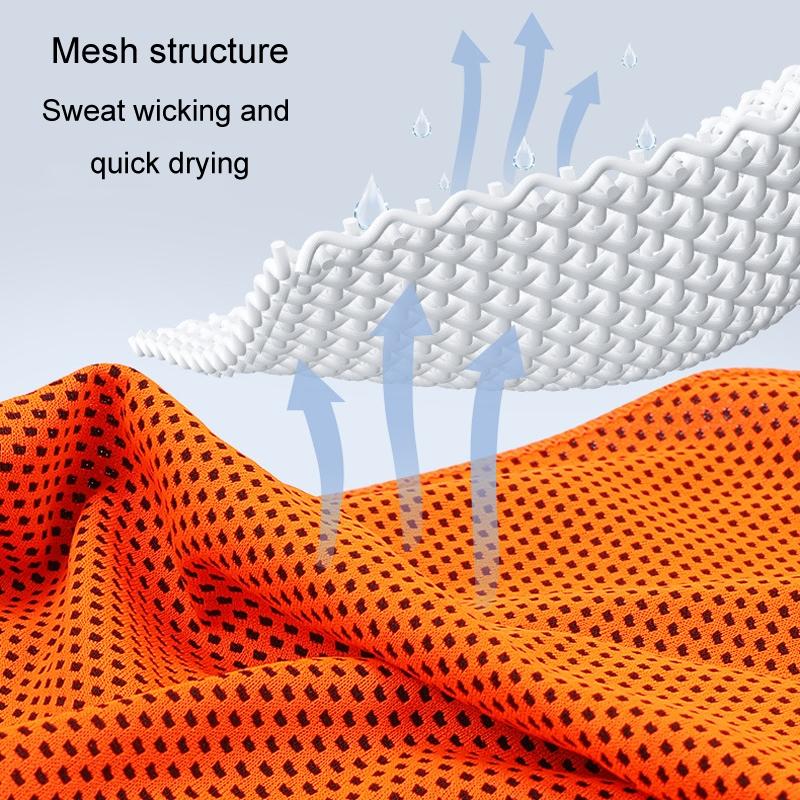 Portable Quick Dry Sports Towel Set with Silicone Sleeve and Storage Bag - 30x80cm - Orange - 30X90Cm 9