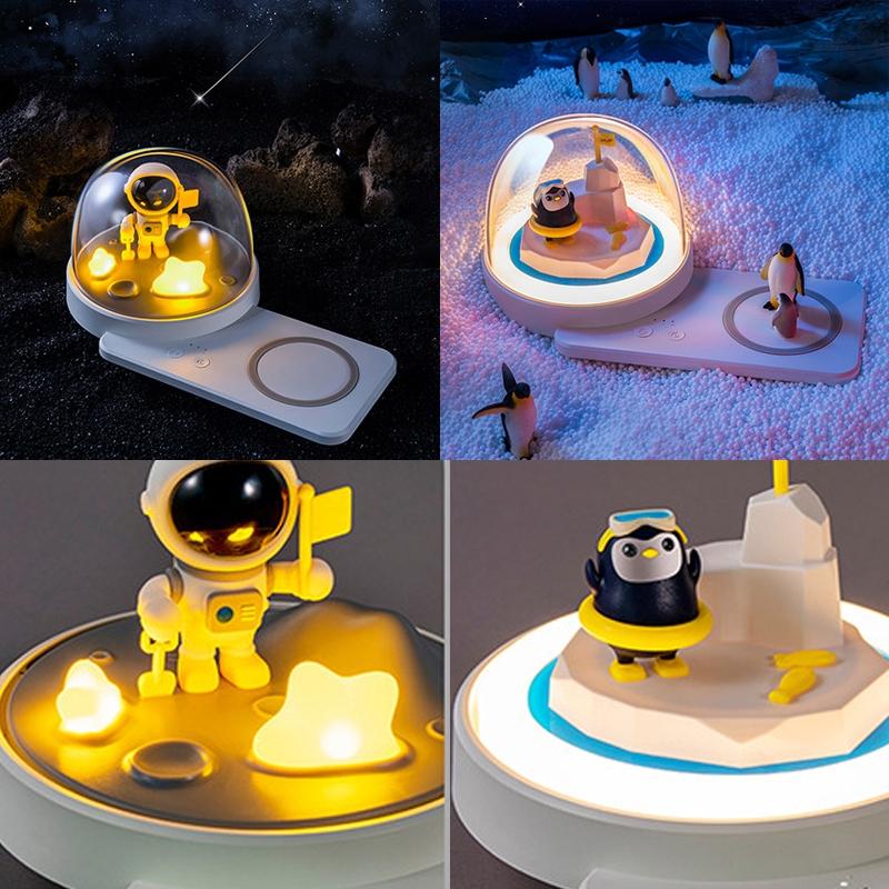 Wireless Fast Charging Bluetooth Music Lamp Astronauts 3