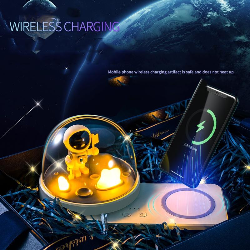 Wireless Fast Charging Bluetooth Music Lamp Astronauts 6