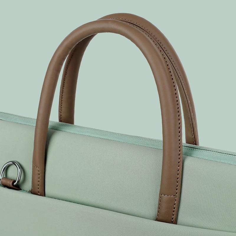 13-13.3 Inch Laptop Bag Crossbody Briefcase in Oxford Cloth - Gray - 14 - 14.6 Inch 8