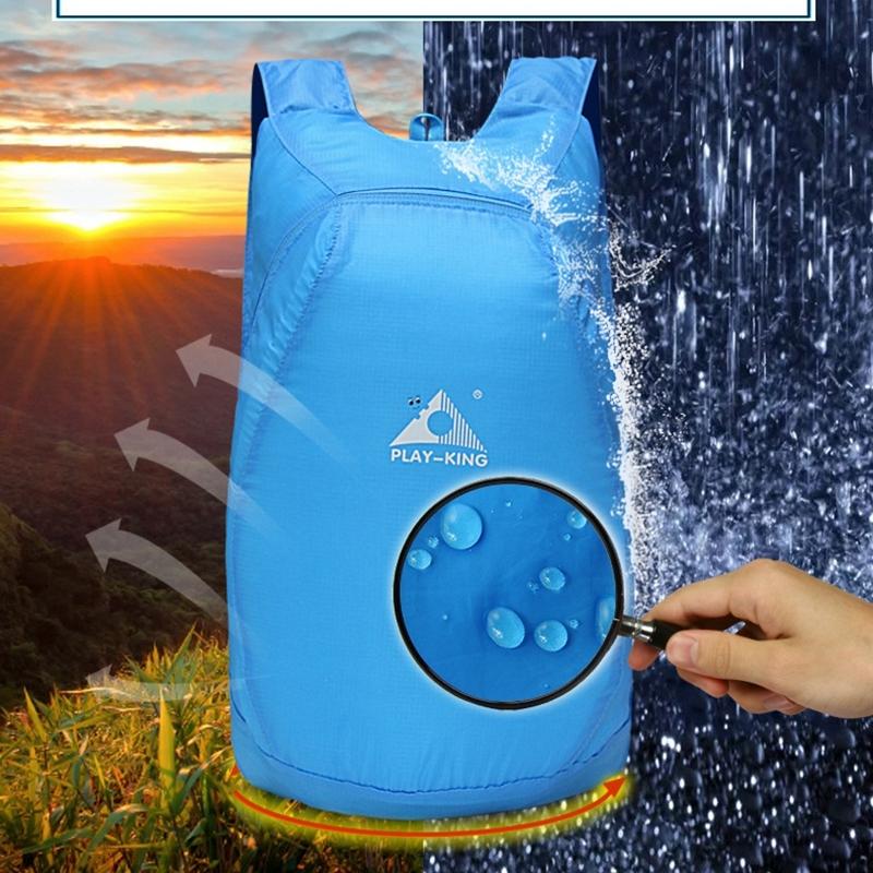 Ultralight Foldable Anti Splash Bag For Outdoor Climbing 20L Capacity Max Load 15Kg - Black 13