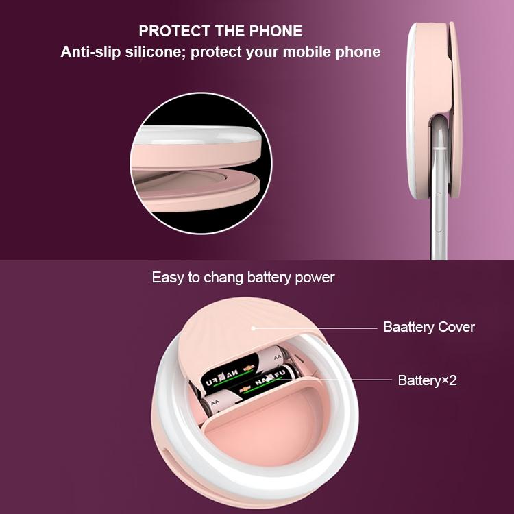 Rechargeable Selfie Light Clip for Beauty and Flash Fill - Black 7