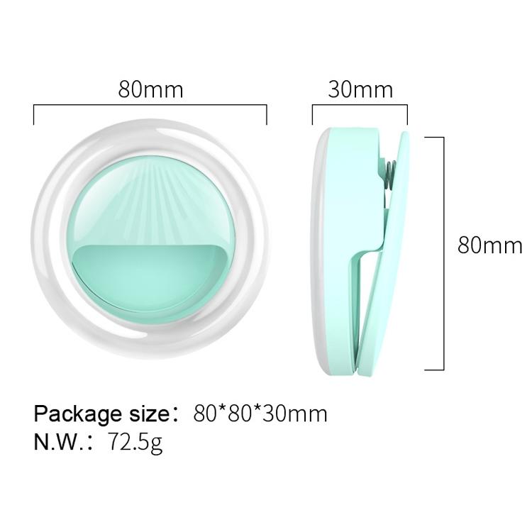 Rechargeable Selfie Light Clip for Beauty and Flash Fill - Black 11
