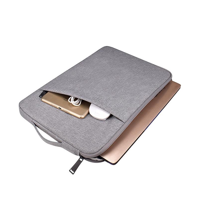 14.1 Inch Laptop Felt Sleeve Protective Case Carrying Bag - Dark Grey 5