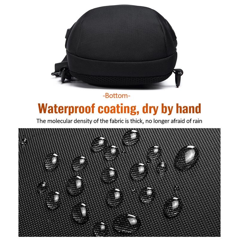 Waterproof Anti Theft Chest Bag Usb Charging Port Large Size - Black 12