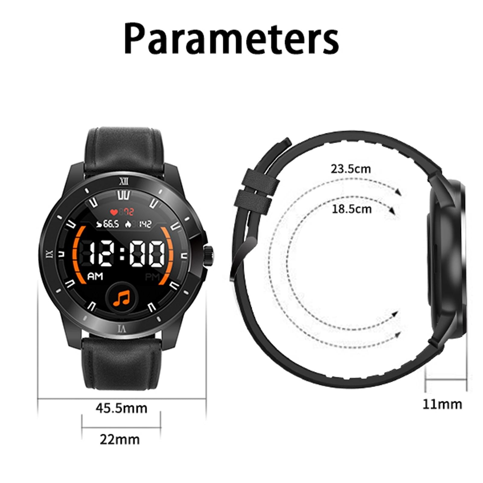 1.3 Inch Ips Colour Screen Ip68 Waterproof Smart Watch Support Bluetooth Call / Sleep Monitoring / Heart Rate Monitoring - Silicone Strap Silver 3