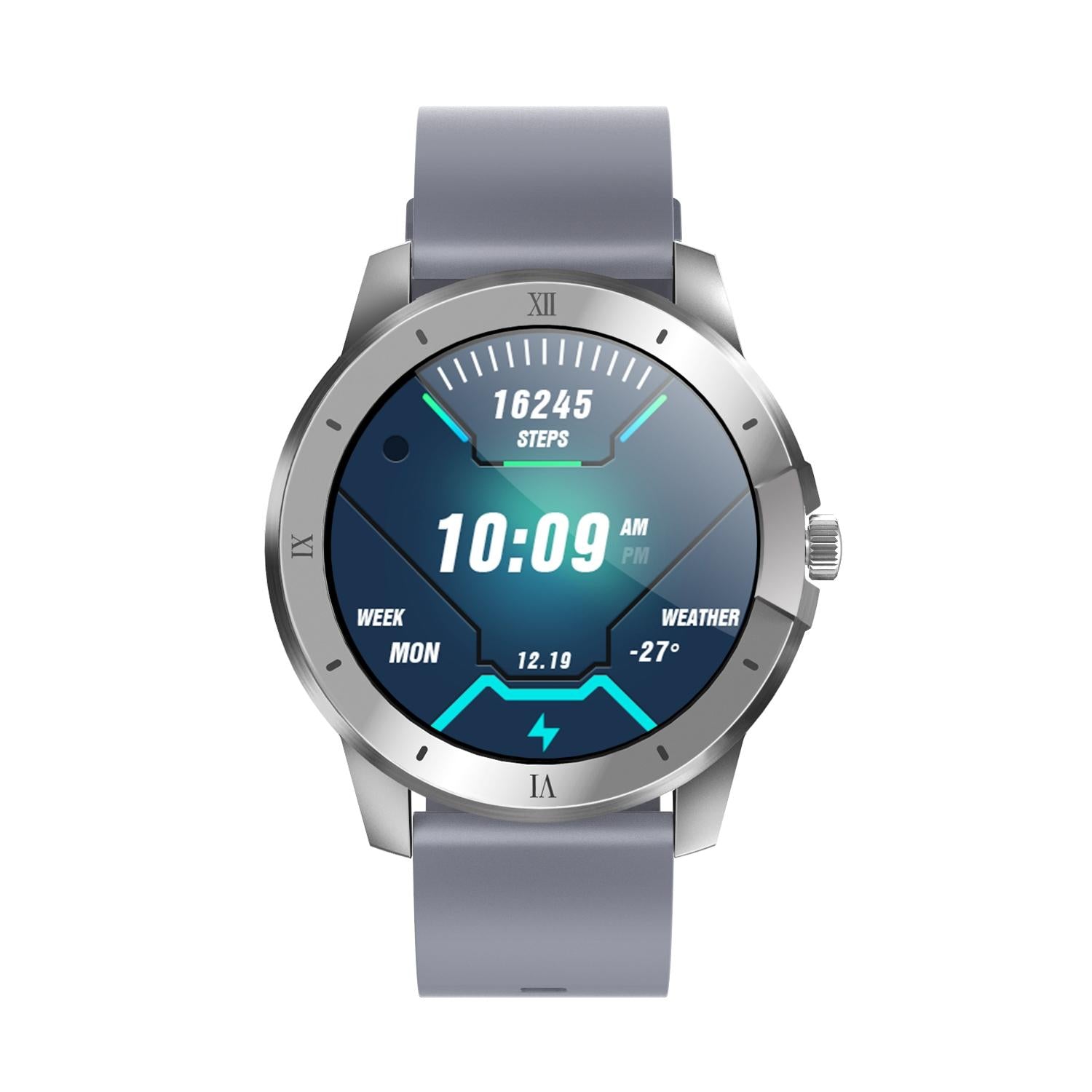 1.3 Inch Ips Colour Screen Ip68 Waterproof Smart Watch Support Bluetooth Call / Sleep Monitoring / Heart Rate Monitoring - Silicone Strap Silver 4