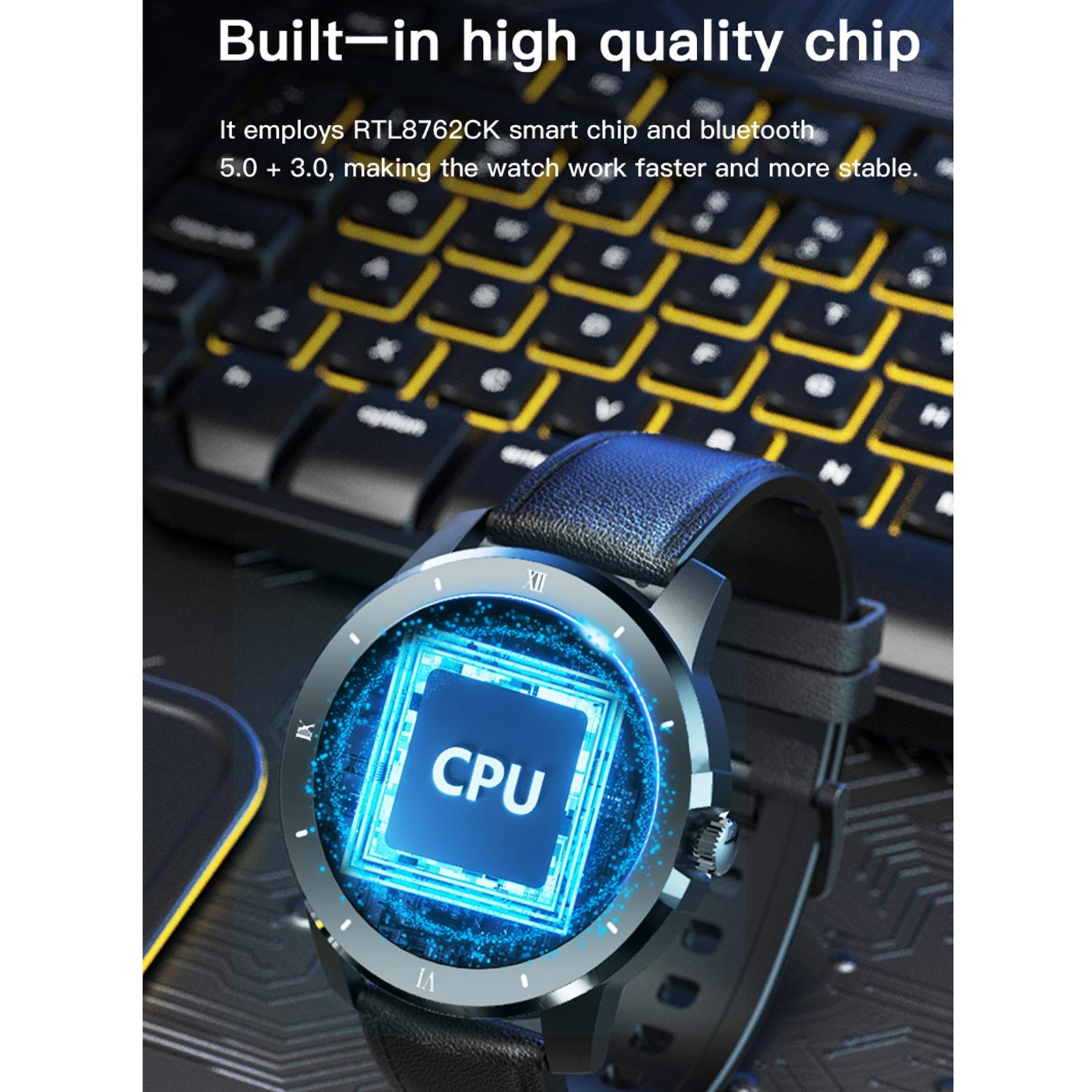 1.3 Inch Ips Colour Screen Ip68 Waterproof Smart Watch Support Bluetooth Call / Sleep Monitoring / Heart Rate Monitoring - Silicone Strap Silver 6