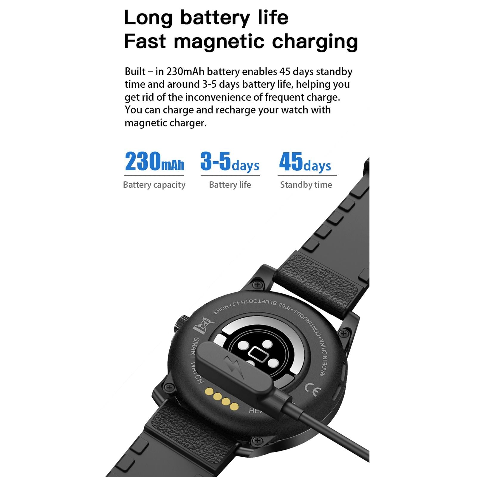 1.3 Inch Ips Colour Screen Ip68 Waterproof Smart Watch Support Bluetooth Call / Sleep Monitoring / Heart Rate Monitoring - Silicone Strap Silver 7