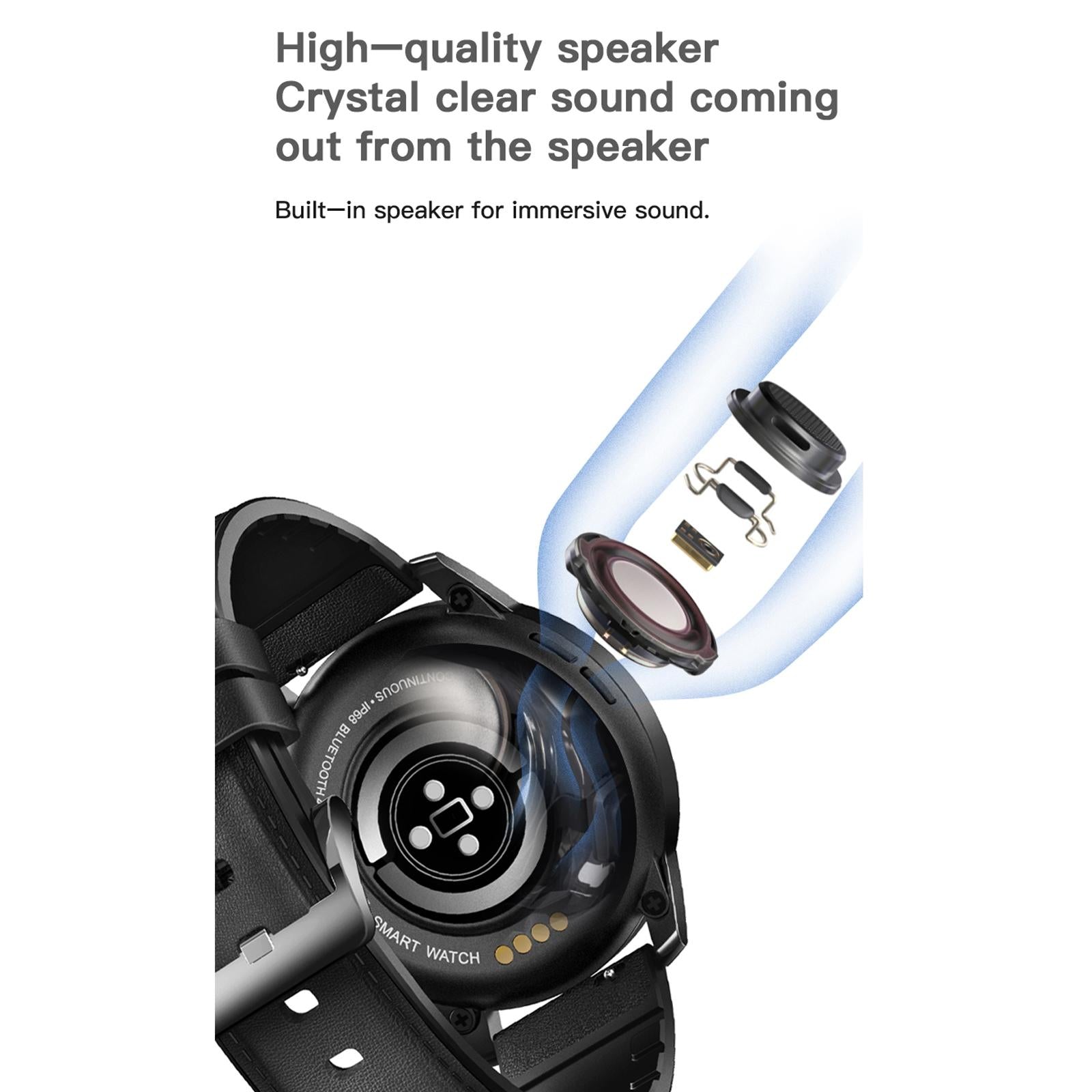 1.3 Inch Ips Colour Screen Ip68 Waterproof Smart Watch Support Bluetooth Call / Sleep Monitoring / Heart Rate Monitoring - Silicone Strap Silver 13