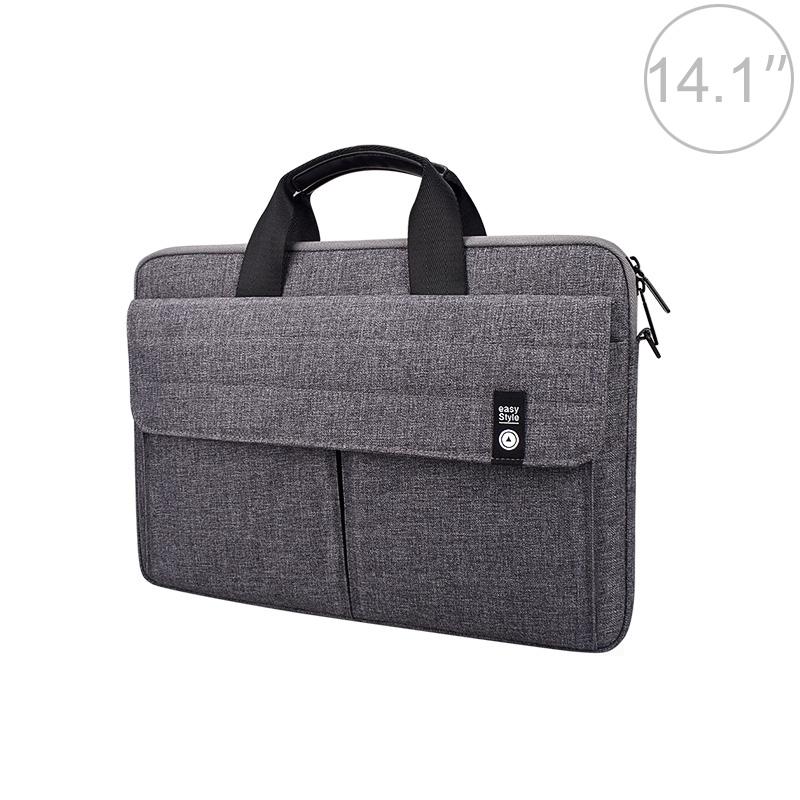 14.1 Inch Laptop Handheld Briefcase Storage Bag - no Shoulder Strap - Grey