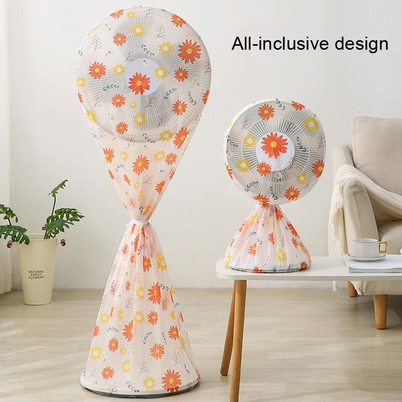 Short 60x90cm All Round 3d Fan Dust Cover - Red Flower 3