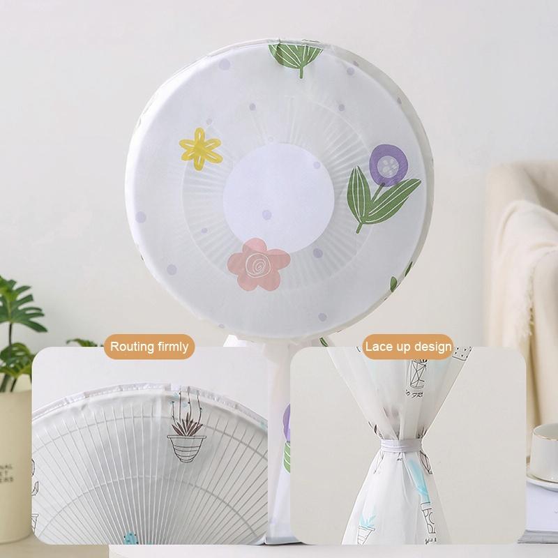 Short 60x90cm All Round 3d Fan Dust Cover - Red Flower 4