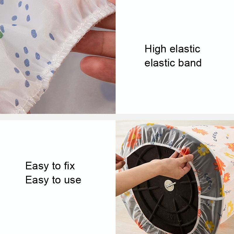 Short 60x90cm All Round 3d Fan Dust Cover - Red Flower 6