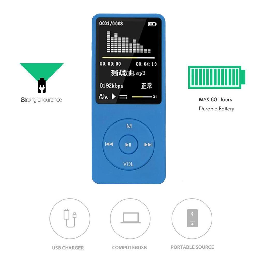 8Gb Portable Lcd Fm Radio Mp3 Mp4 Player - White 8Gb 5