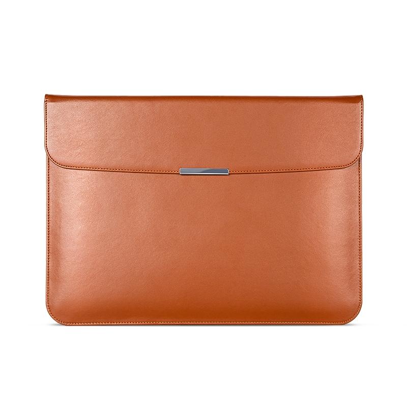 Leather Laptop Sleeve - Ultra-thin and Stylish - Brown 10