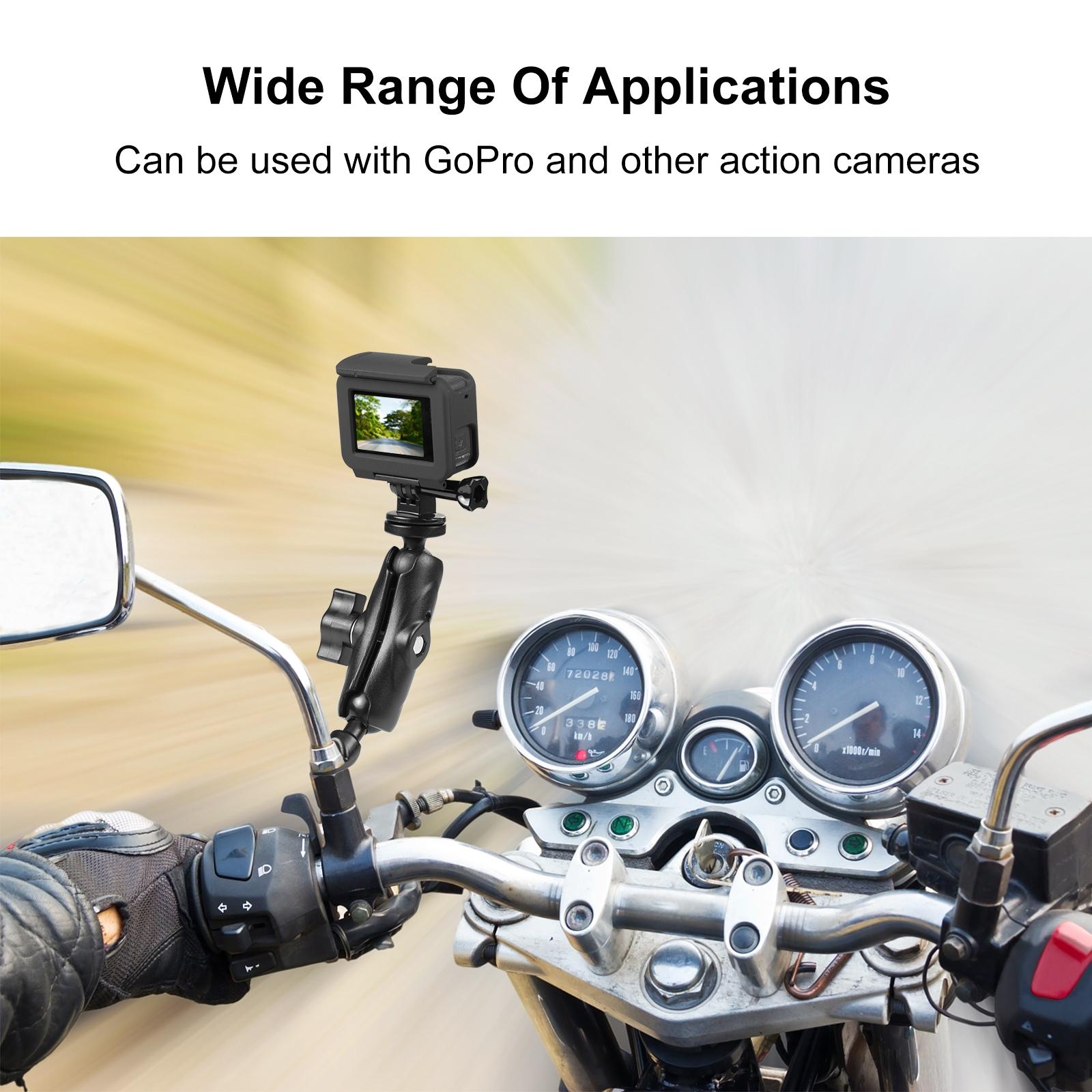 Universal Motorcycle Camera Mount for Gopro and Action Cams 6