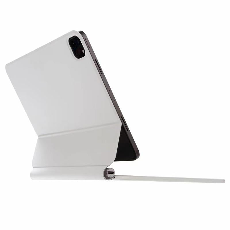 Bluetooth Keyboard Leather Case With Touch Pad - P11 - White 3
