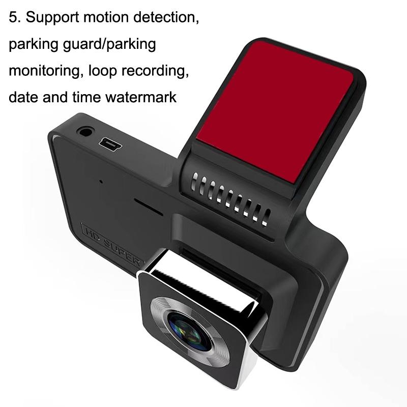 Hd Night Vision Dash Camera - 4 Inches Easy Install - Dual Record 6