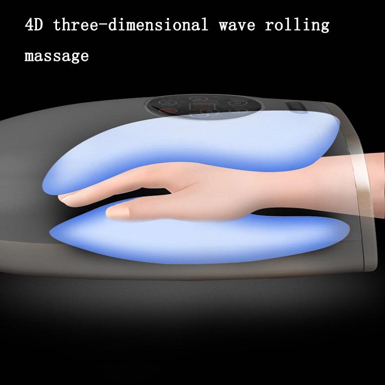 Hand Finger Joint Massager Wrist Palm Physiotherapy Mouse Meridian Acupoint Charging Amber Gold - Amber Gold 5