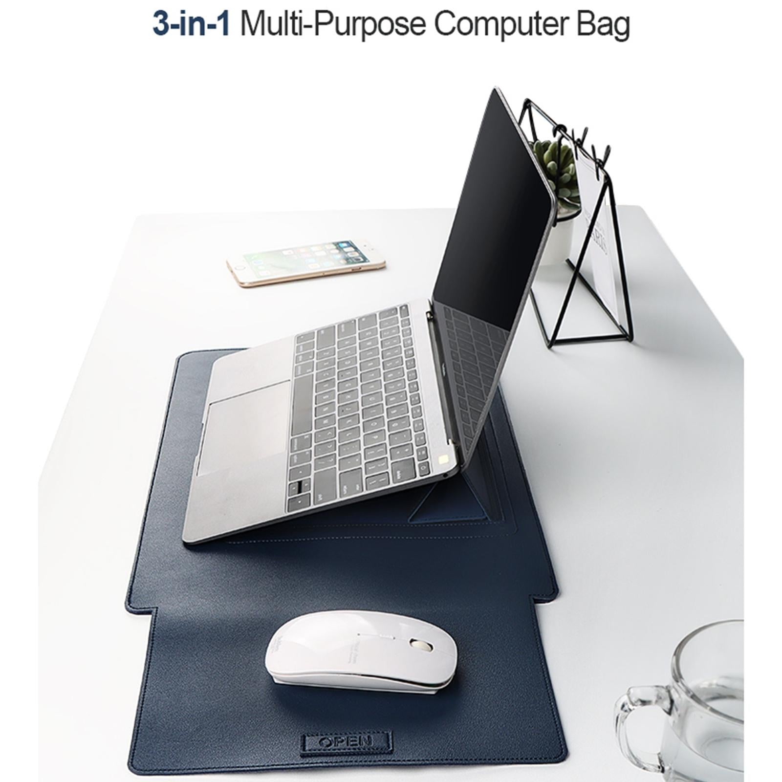 3-in-1 Multifunctional Laptop Bag for 14.1-15.4 Inch Devices in Pu Material - Black 5
