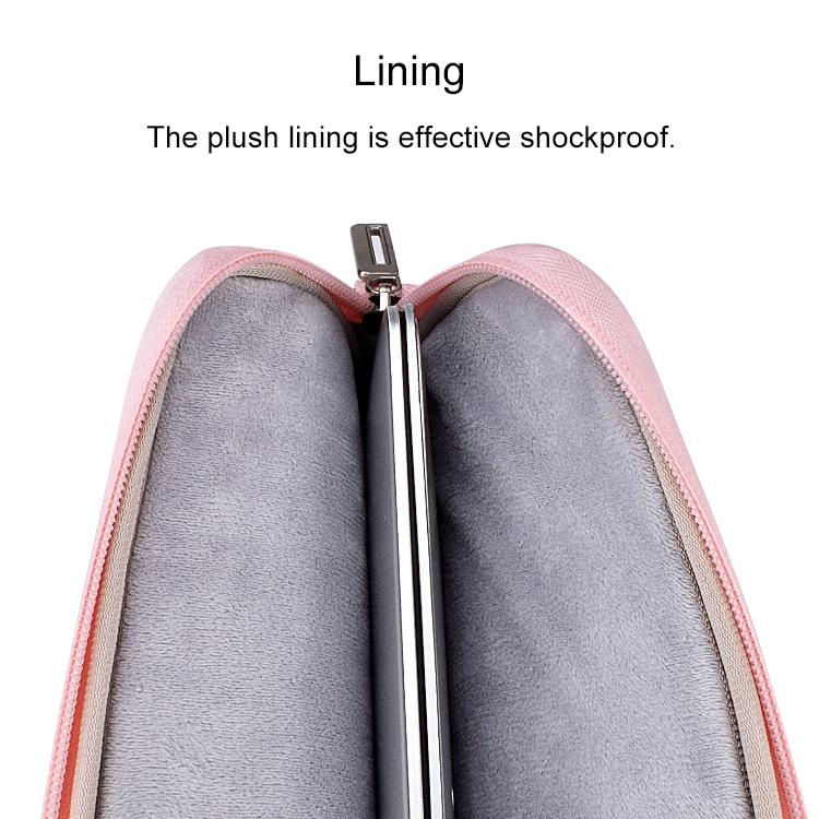 14.1 Inch Laptop Carrying Bag with Shoulder Strap - Handheld Briefcase Style - Grey 13