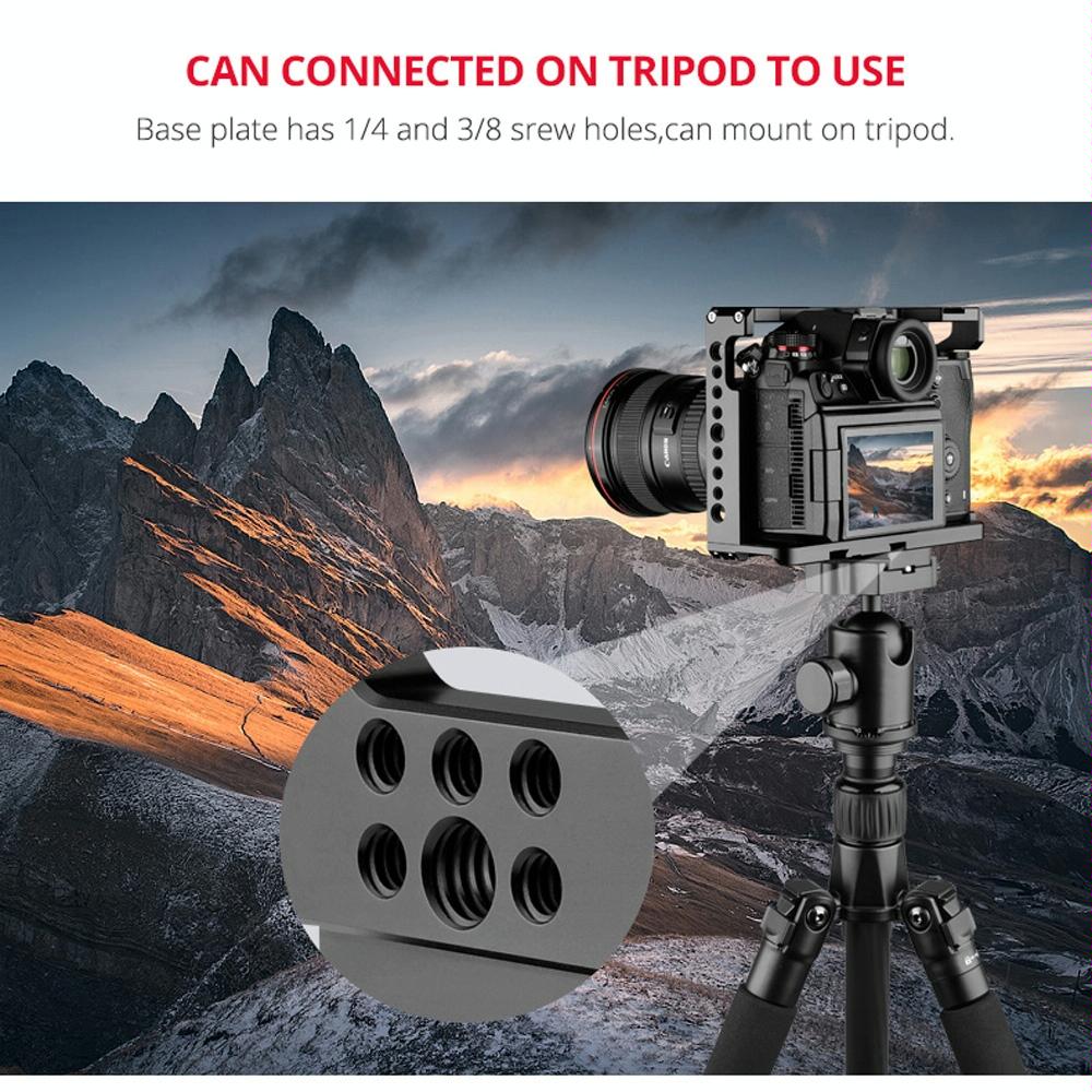 Panasonic Lumix Dc-S1H / Dc-S1 / Dc-S1R Camera Cage Stabilizer - Black 6