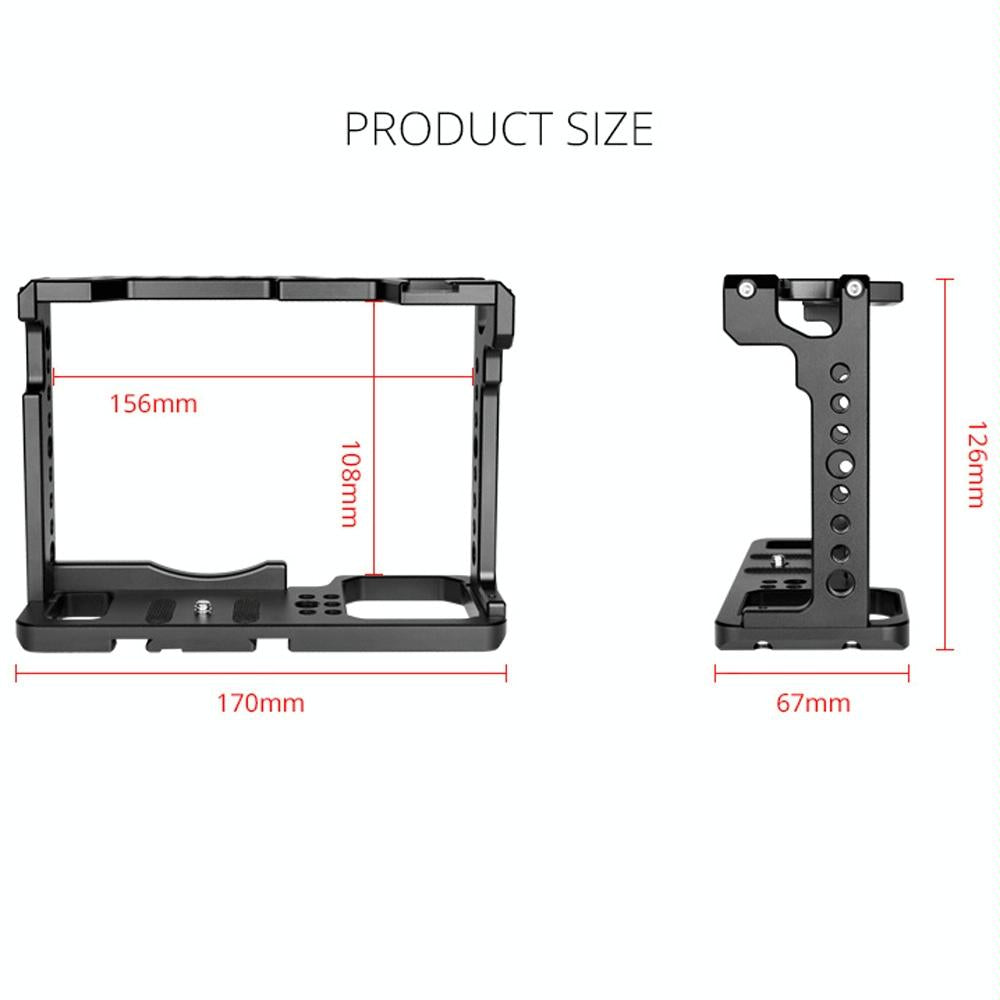 Panasonic Lumix Dc-S1H / Dc-S1 / Dc-S1R Camera Cage Stabilizer - Black 7