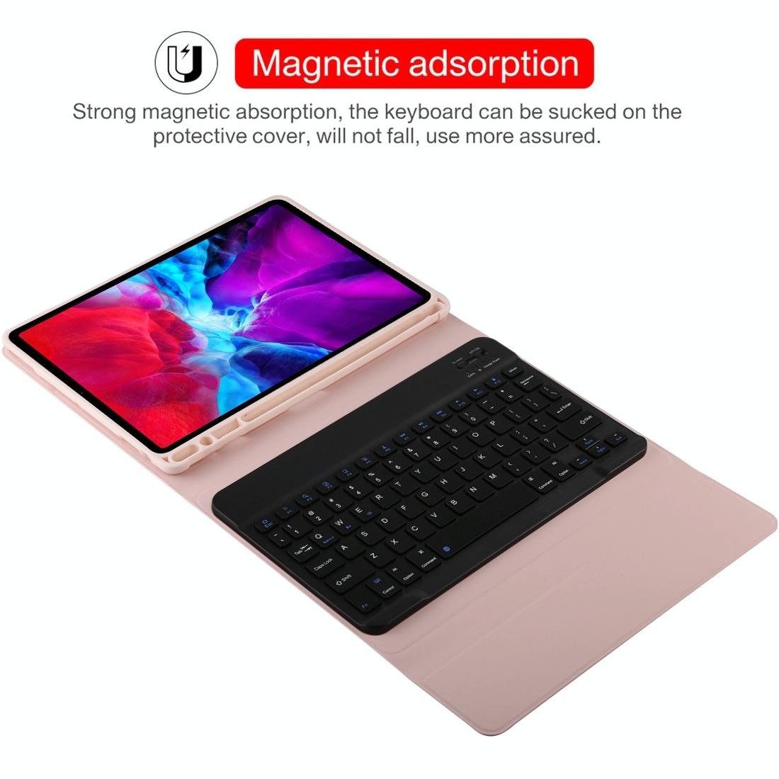 Bluetooth Tablet Case For Ipad Pro 11 With Detachable Microfiber Leather Pen Slot & Holder - Black 7