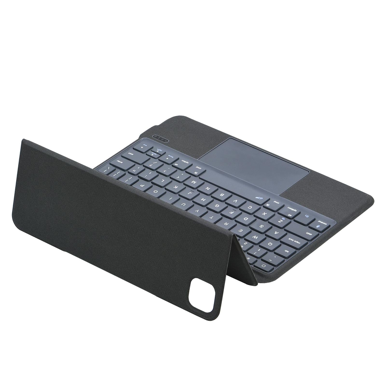 Bluetooth Keyboard Leather Case For Ipad Air / Pro 11 - Touch Pad - Black 7