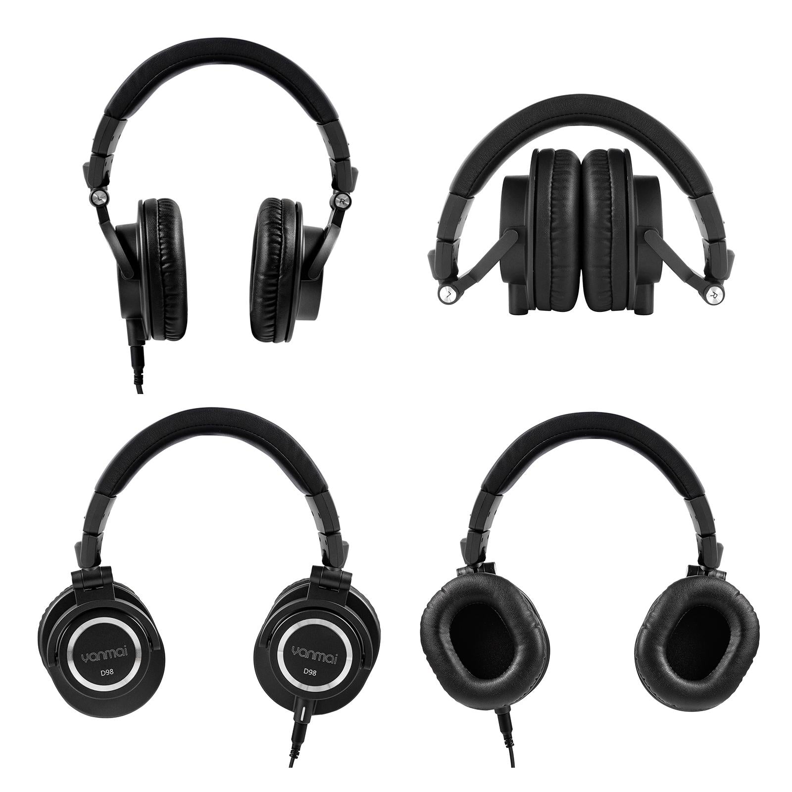Professional Recording Headphones Yanmai D98 - Black 4