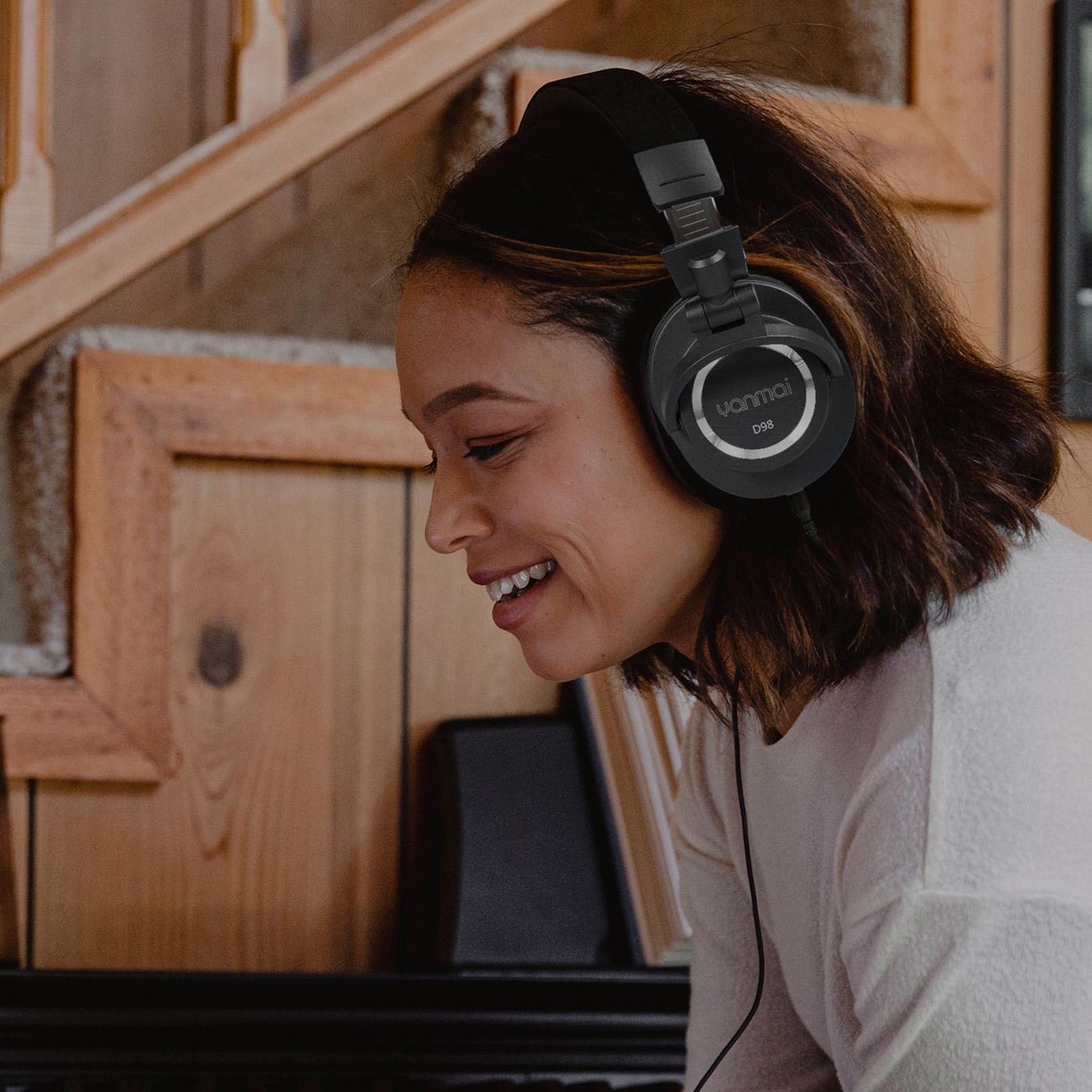 Professional Recording Headphones Yanmai D98 - Black 7