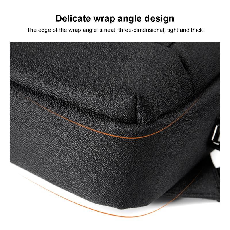 Business Chest Bag Oxford Cloth One Shoulder Crossbody - Black 7