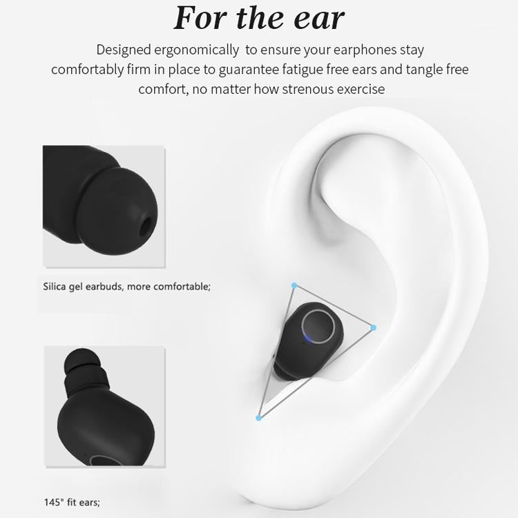 Wireless Sports Bluetooth 5.0 Earphones - Binaural Stereo - Black 9