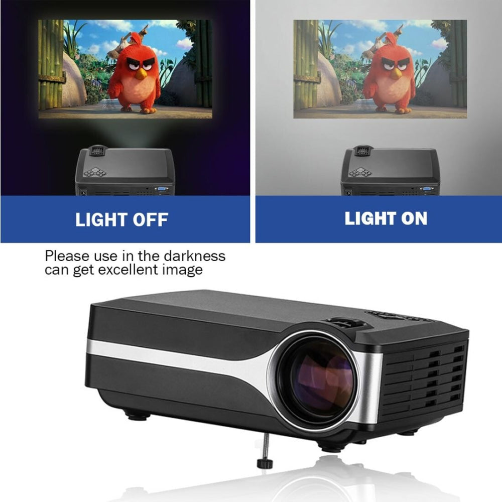 4 Lcd Projector - 80 Lumens Hd 800X480 Vga / Hdmi - Black 9