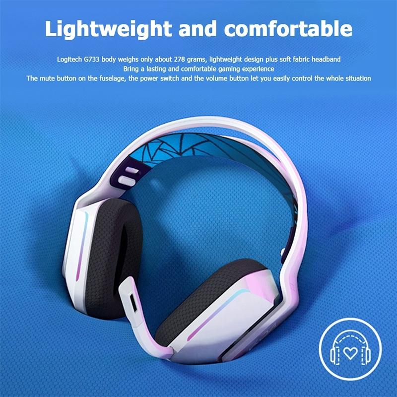Wireless Rgb Gaming Headset With Light Speed - Black 4