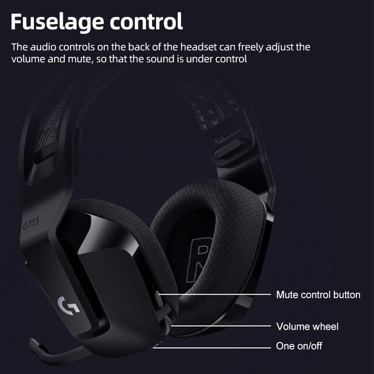 Wireless Rgb Gaming Headset With Light Speed - Black 7