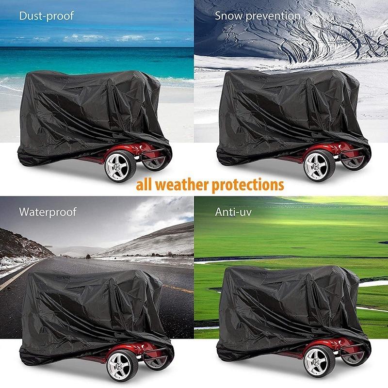 140x66x91cm Dustproof & Anti-uv Electric Scooter Cover - Black 5