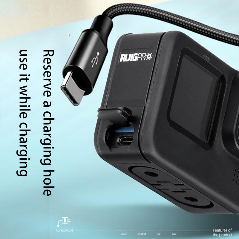 Aluminum Battery Side Interface Cover for Gopro Hero10 / Hero9 4
