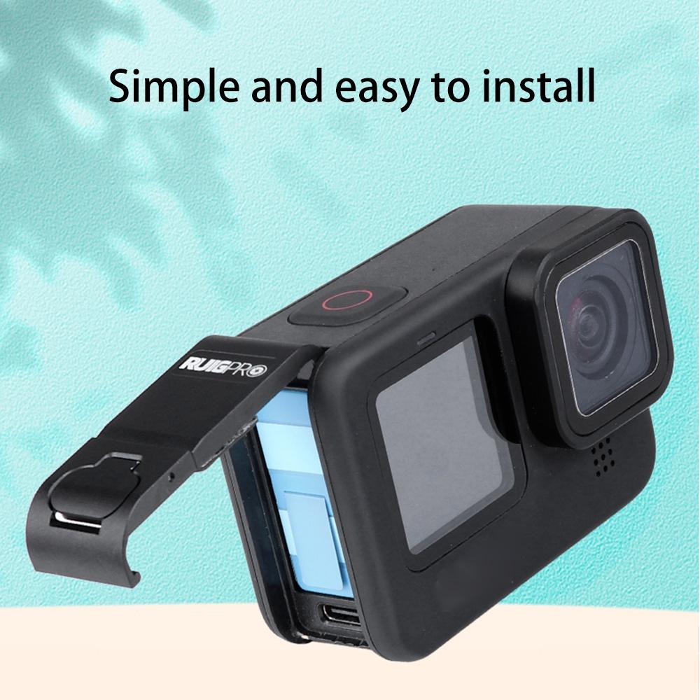 Aluminum Battery Side Interface Cover for Gopro Hero10 / Hero9 5