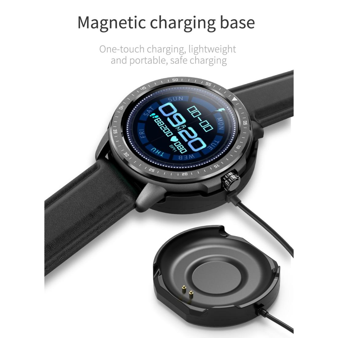 1.3 Inch Ips Colour Touch Screen Smart Watch Ip67 Waterproof Support Weather Forecast / Heart Rate Monitor / Sleep Monitor / Blood Pressure Monitoring Black 10