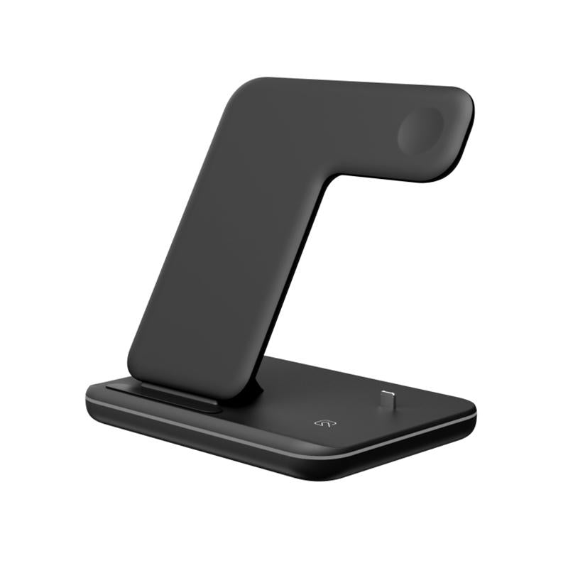 3 In 1 Magnetic Wireless Charger With Touch Ring Light - Black 3