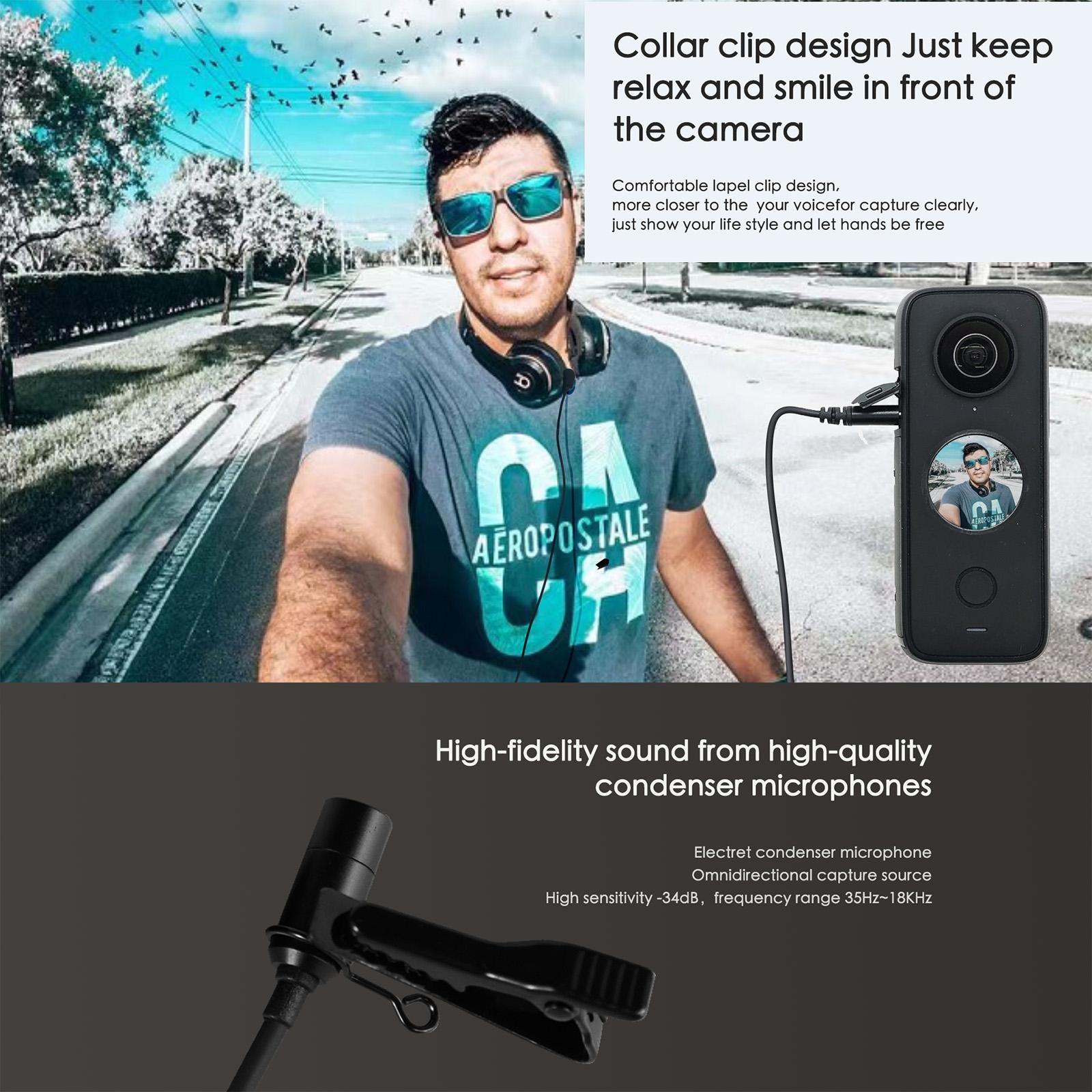 Insta360 one X2 Lavalier Clip Microphone 4