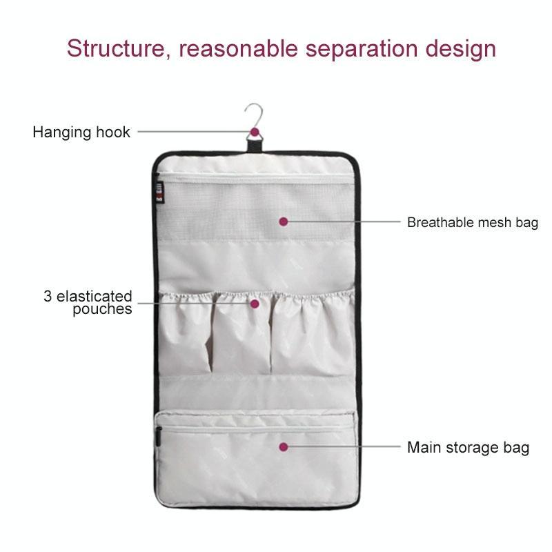 Black Nylon Hanging Storage Bag for Portable Dyson Hair Curler 5