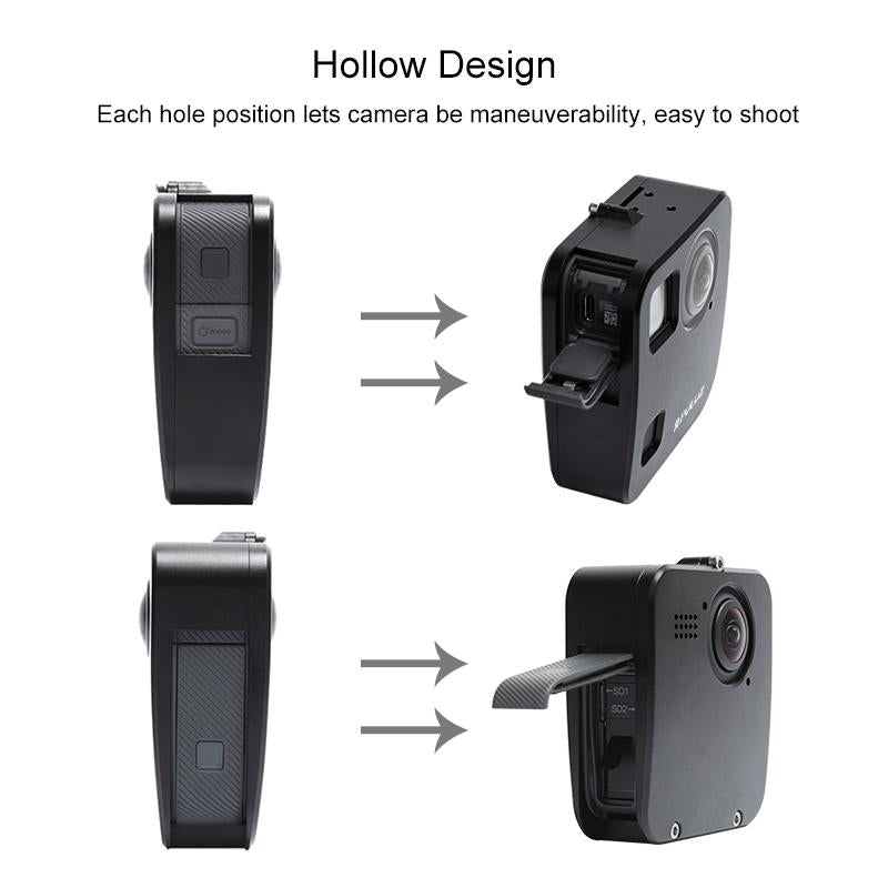 Aluminum Alloy Protective Cage for Gopro Fusion with Mount and Lens Caps 6