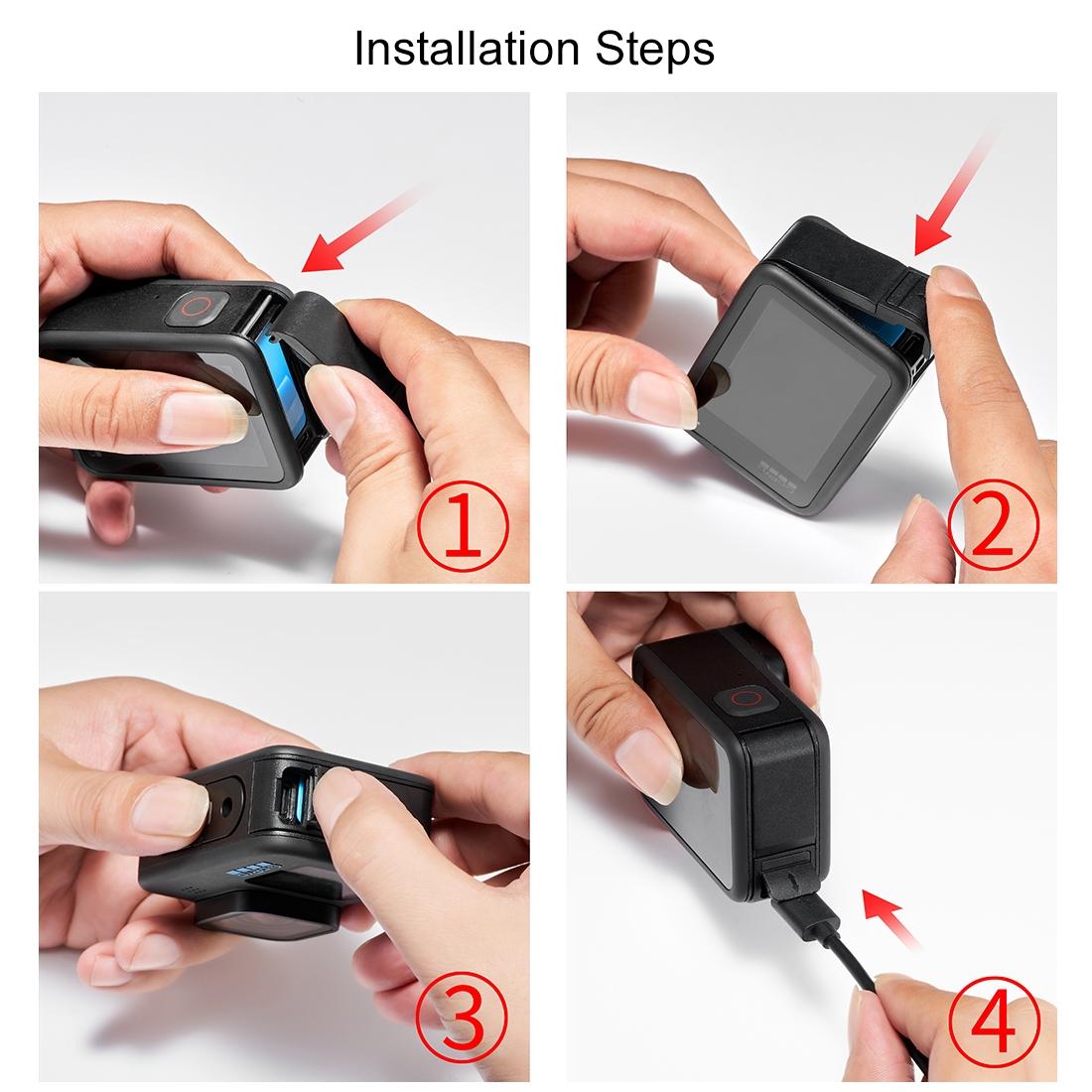 Gopro Hero12 Battery Cover - Replacement Pom Plastic Interface 7