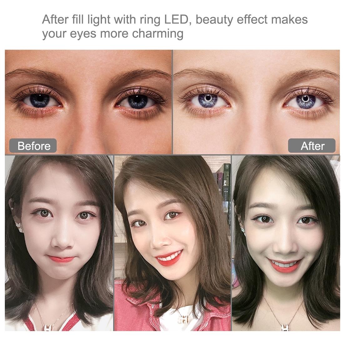 10.2 Curved Rgbw Led Ring Light Kit with Tripod Dual Phone Brackets Remote and Clamp 16